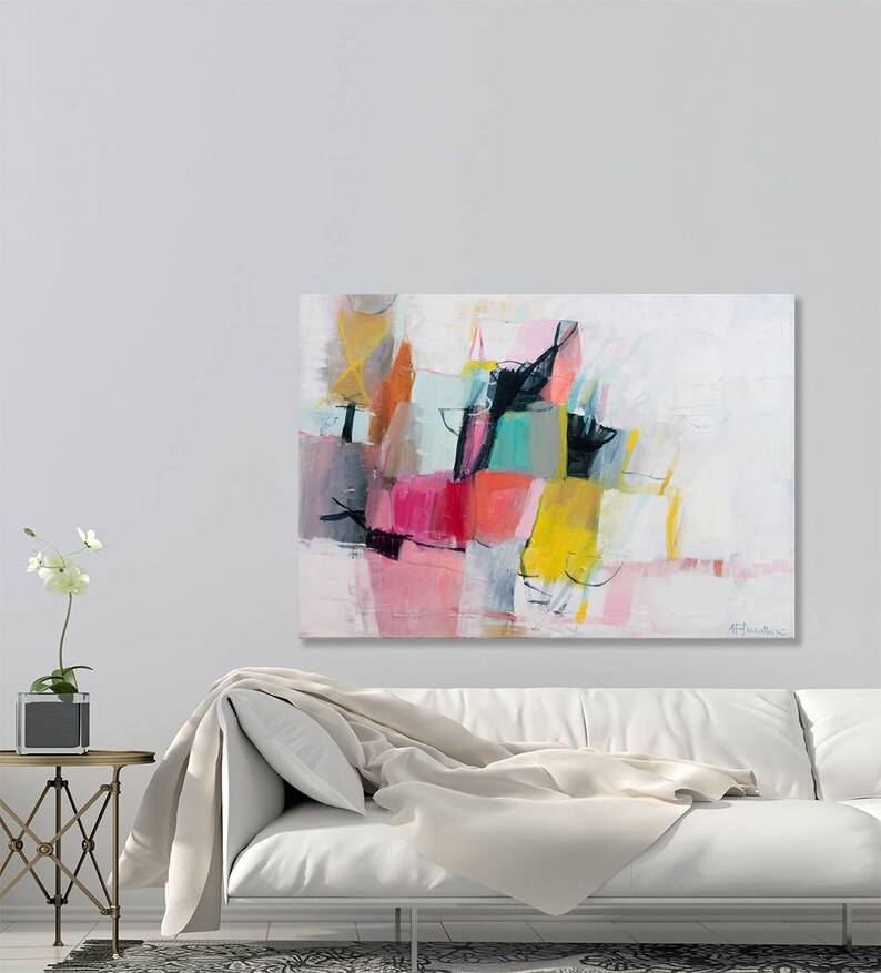 Abstract painting Large wall art abstract art print on Etsy