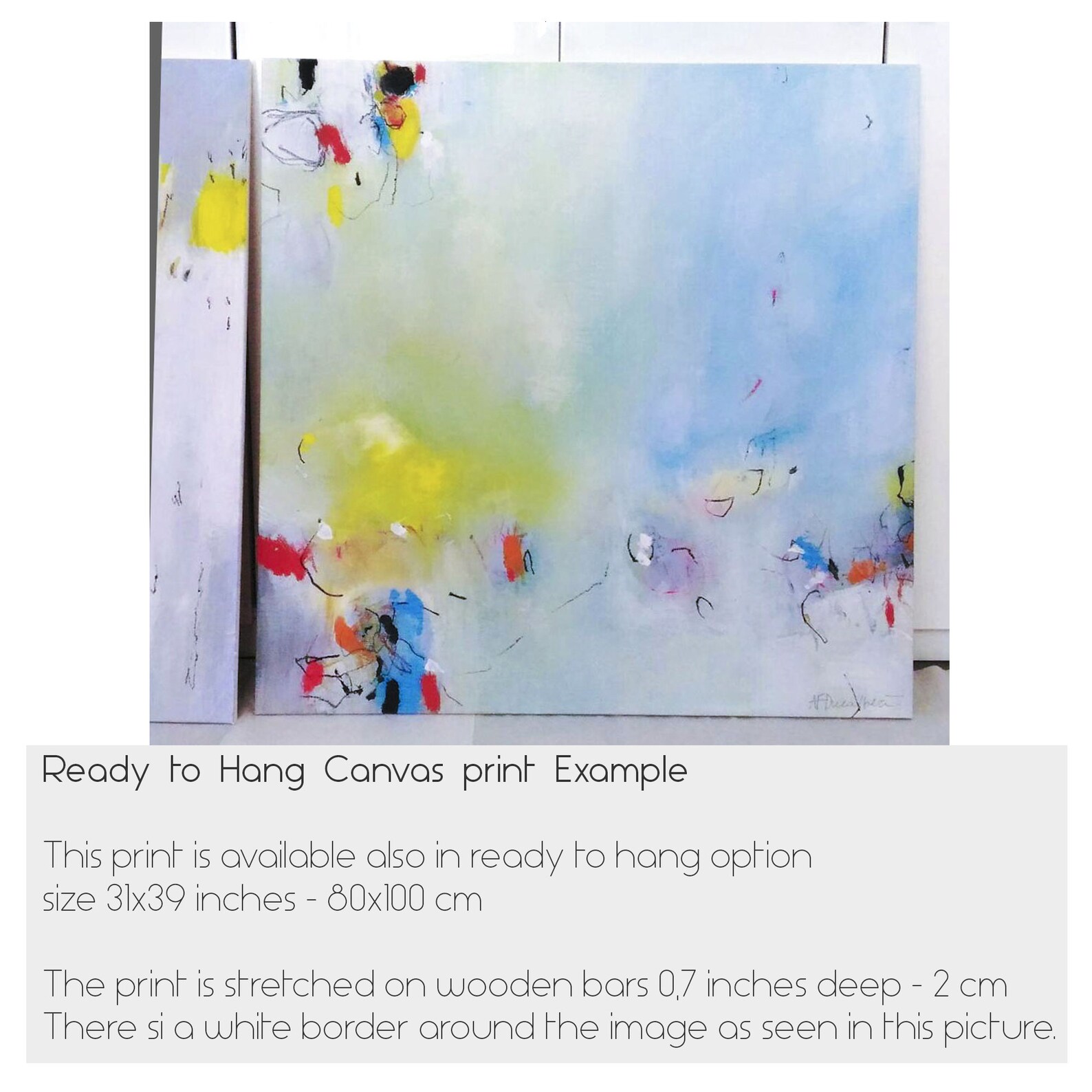 Soft Pastel Geometric Wall Art Abstract Painting Colorful Etsy