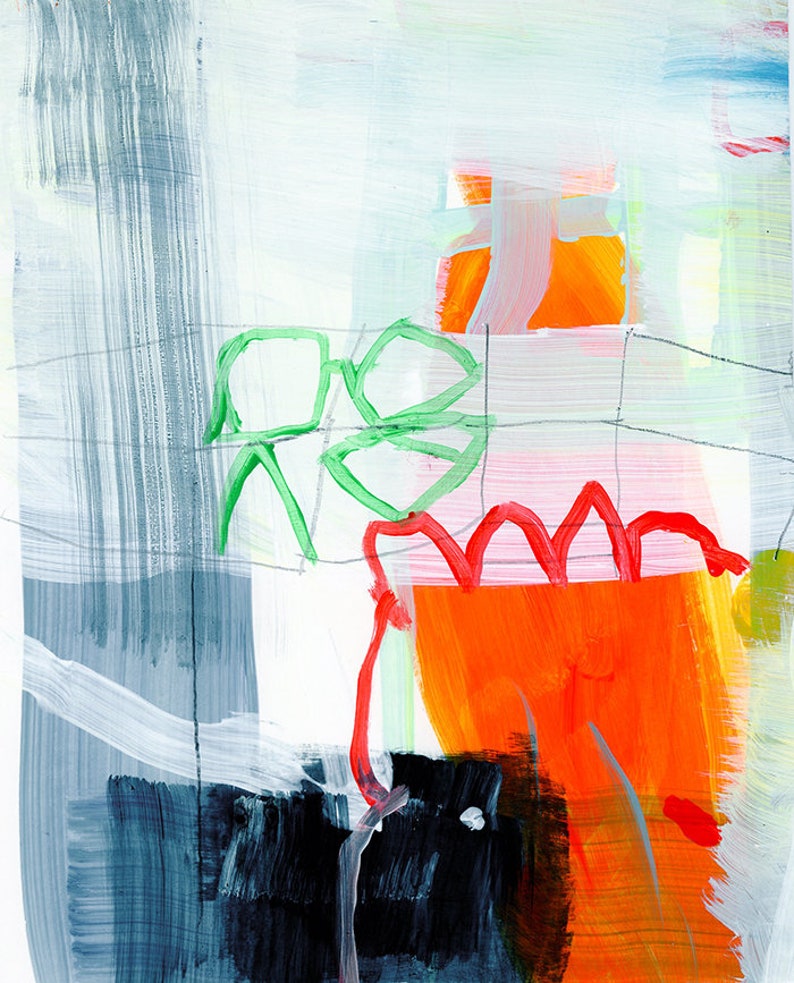 ABSTRACT PAINTING Set of 4 Prints Abstract Art Prints Etsy