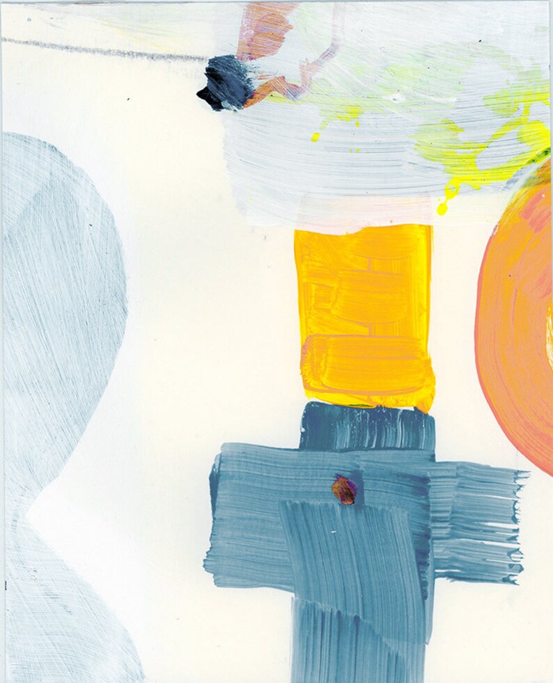 ABSTRACT PAINTING Set of 4 Prints Abstract Art Prints Etsy