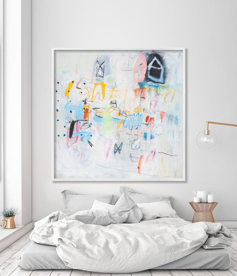 Large Wall Art ABSTRACT PRINT from Painting Canvas art Etsy