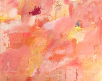 Pink Dress 03, 2022 - Original Painting - 31.5 × 31.5 in / 80 × 80 cm