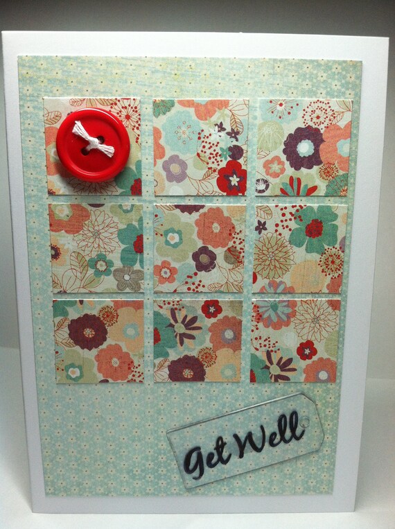 Items similar to Get Well Card on Etsy