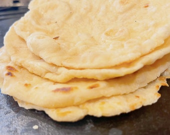 Home Made Naan Bread Flatbread Recipe,PDF Recipe