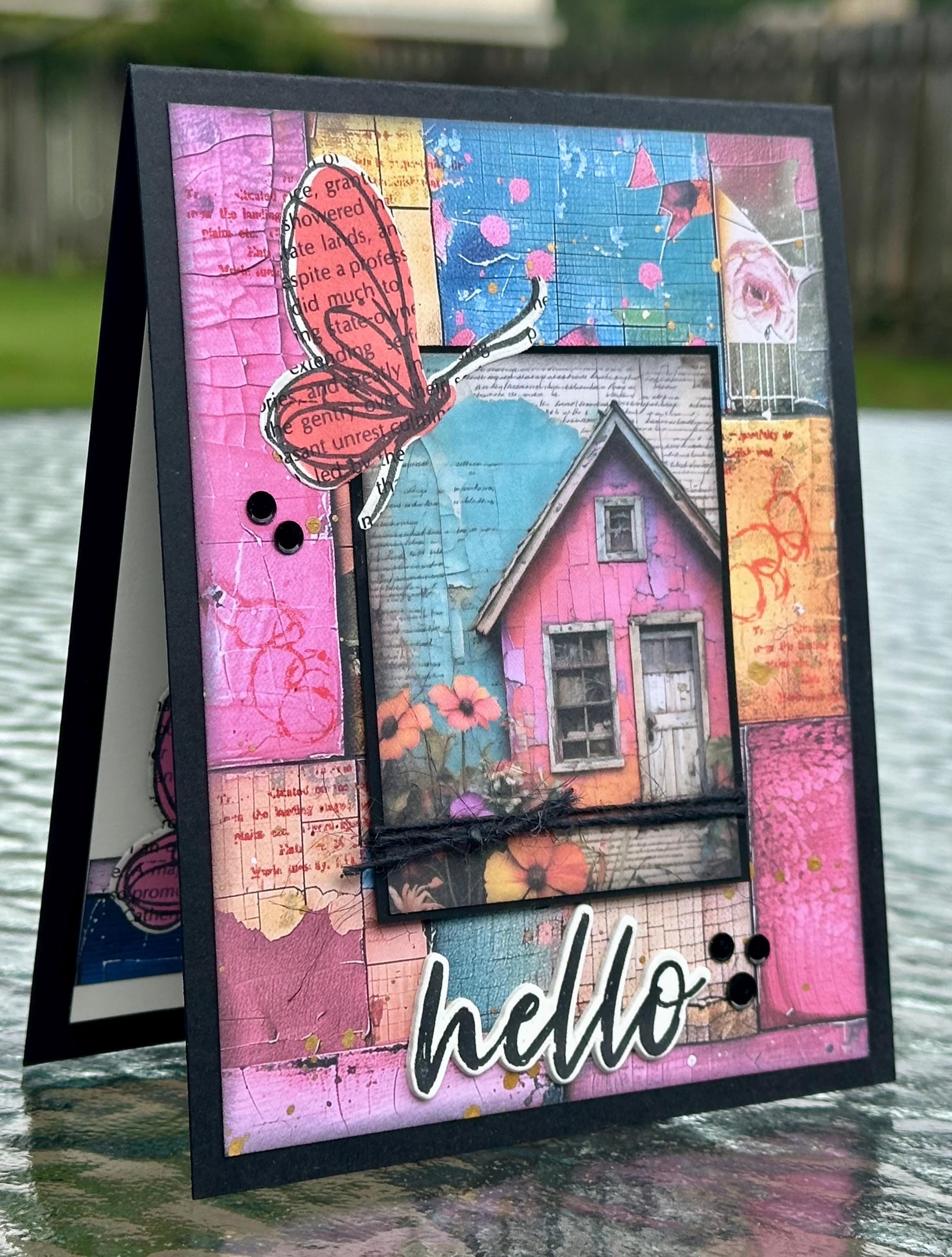 Bright & Cheerful Hello Greeting Card - Etsy