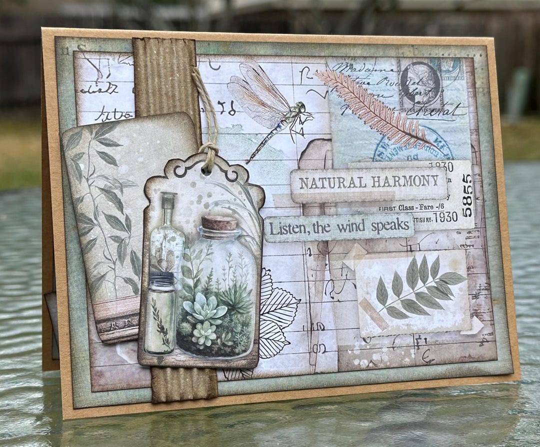 Nature Themed Handmade All Occasion Card - Etsy