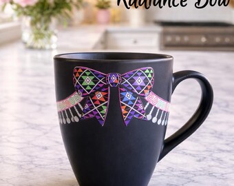 Personalized Hmong Bow Mug: Custom Name Cultural Coffee Cup