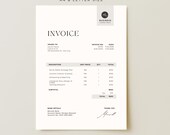 Freelancer Invoice Template Printable, Small Business Invoice PDF, Editable Billing Form, Professional Invoice Template