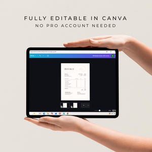 Freelancer Invoice Template Printable, Small Business Invoice PDF, Editable Billing Form, Professional Invoice Template image 6