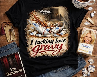 Camiseta "Me encanta la salsa" / Camiseta con la frase "La criada destrozando porcelana"