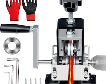 Manual Wire Stripping Machine, Copper Scrapper, Drill Powered, 0.06-1 Inch Gauge Wire