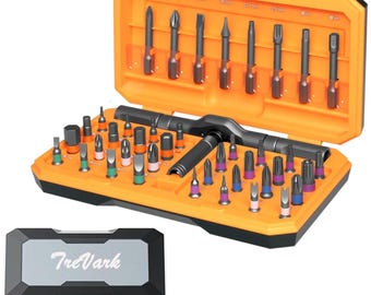 42-in-1 Magnetic Ratcheting Screwdriver Set, Aluminum T-Handle, S2 Steel Bits, Storage Case
