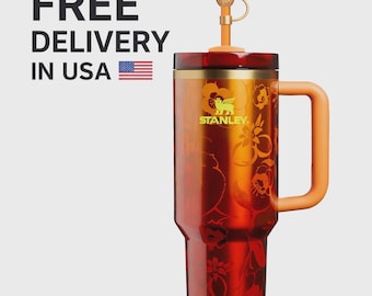 Stanley x KAROL G 40 oz Tumbler  Limited Edition Floral Gold Quencher H2.0