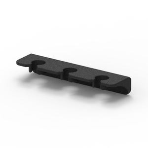 Woodturning Gouge / Chisel Rack – Wall Mount Gouge Holder (3 Slot) for Lathe Chisels, Fits 1-1/32” Ferrules – Compact Shop Organizer