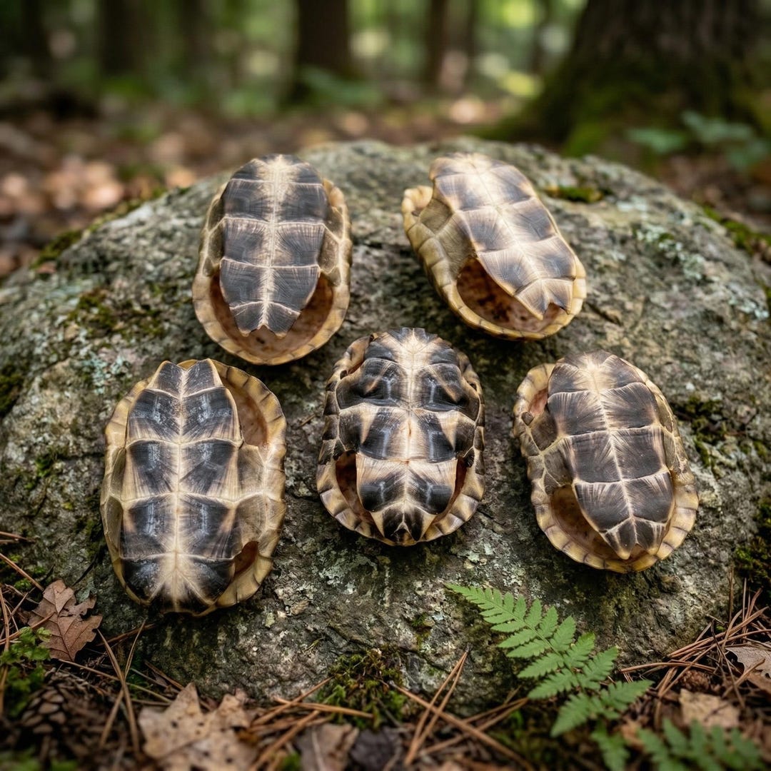 Real Turtle Shell Carapace Specimen | Natural Reptile Armor for Display ...