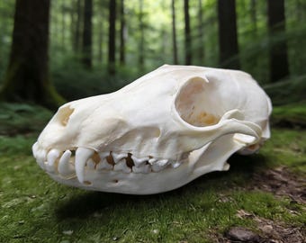 Real Fox Skull Specimen | Ethically Sourced Animal Skull | Natural History Display | Educational Collection Piece
