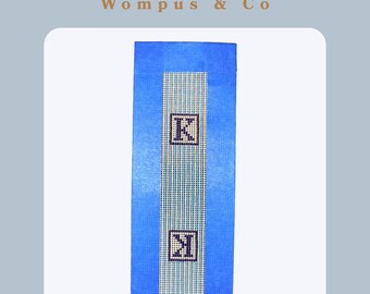 Initial Key Chain Needlepoint Canvas