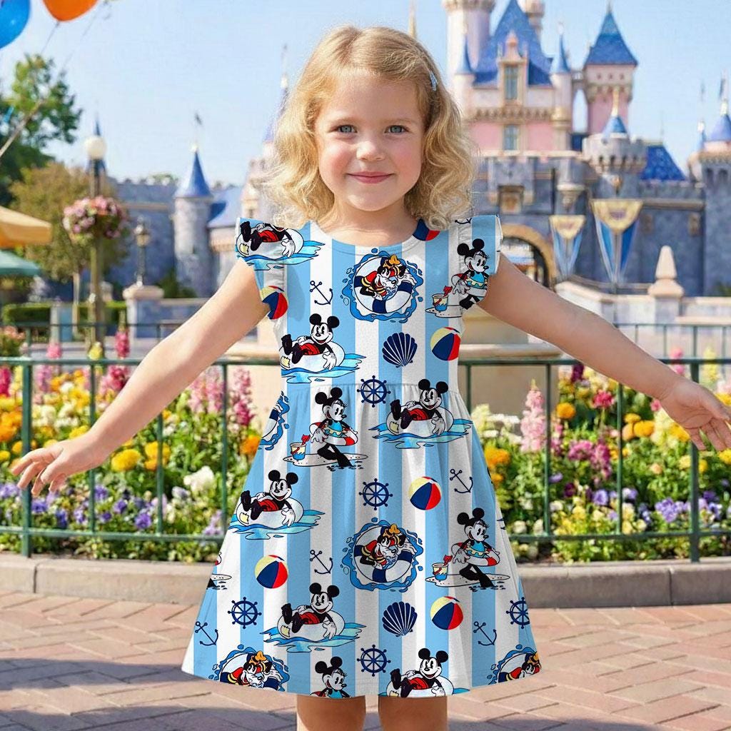 Discover Disney Cruise Dress Mommy and Me Matching Dress, Mama Mini Castle Outfit, Magic Kingdom Matching Sibling Sets Dress