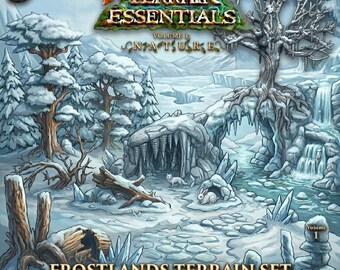 Frostlands Terrain Bundle | D&D Winter Wargaming Scenery (digital nedladdning)