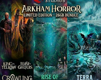 Arkham Horror STL Miniatures Bundle | Cthulhu, Terra Antarctica (digital nedladdning)