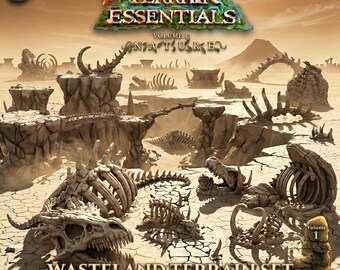 Wasteland Terrain Set STL | Post-Apocalyptic Ruins Bundle (Digital Download)
