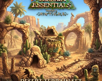 Desert Terrain STL Bundle | Arid Canyon 3D Printable Scenery (Digital Download)