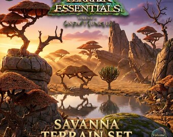 Savannterrängset STL-filer | 3D-utskrivbart landskapspaket (digital nedladdning)