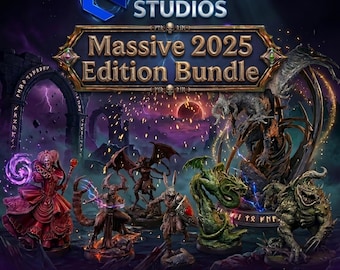 Dark Fantasy STL Bundle 2025 | 110GB D&D Miniatures, RPG Figures 3D Printer Files