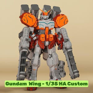 Titan 01 Gundam Wing - Heavy Arms Figure | 1/35 Scale | 3D Print File Model Download 3D Printing STL