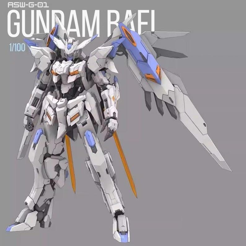 Gundam Bael Figure | 1/100 Scale | 3D Print File Model Download 3D Printing Stl Bild 2
