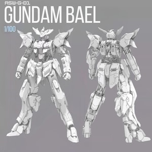 Gundam Bael Figure | 1/100 Scale | 3D Print File Model Download 3D Printing Stl Bild 4