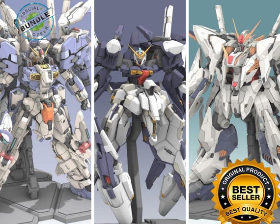 Gundam TR-6, Ex-s, Xi Figure | 1/100 Scale | 3D Print File Model