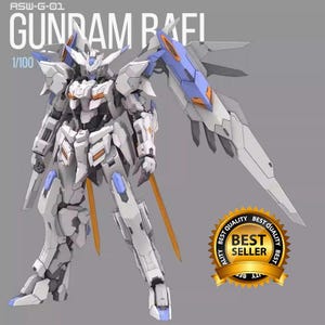 Gundam Bael Figure | 1/100 Scale | 3D Print File Model Download 3D Printing Stl Bild 1