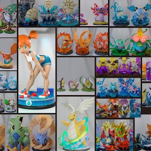 221 Pokémon Figures - Miniatures For Tabletop Games - Poke Crisis Warhammer 40k Legion MCP - 3D Print Model STL File