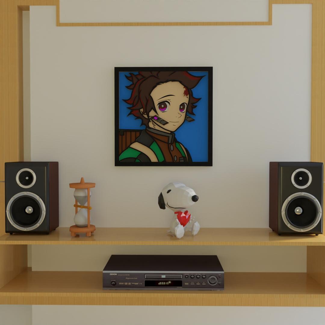 Anime Character - Multilayer Cut Craft Wood Mdf - Etsy