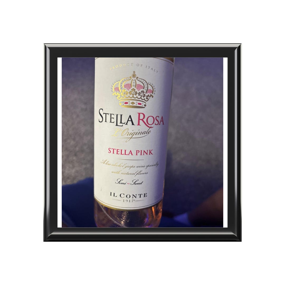 Stella Rosa Editable Label Stella Rosa Wine Label Jewelry Box | Personalized Photo Top - Etsy