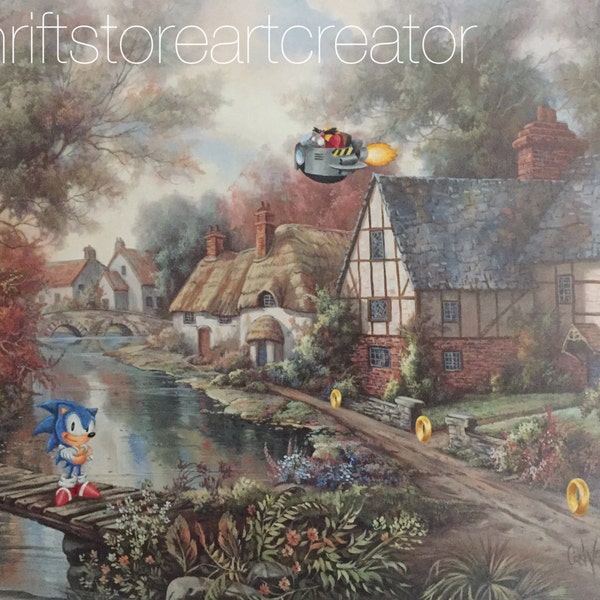 Sonic the Hedgehog Parodie Peinture Impression