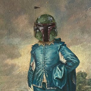 Boba Fett Parody Painting Print