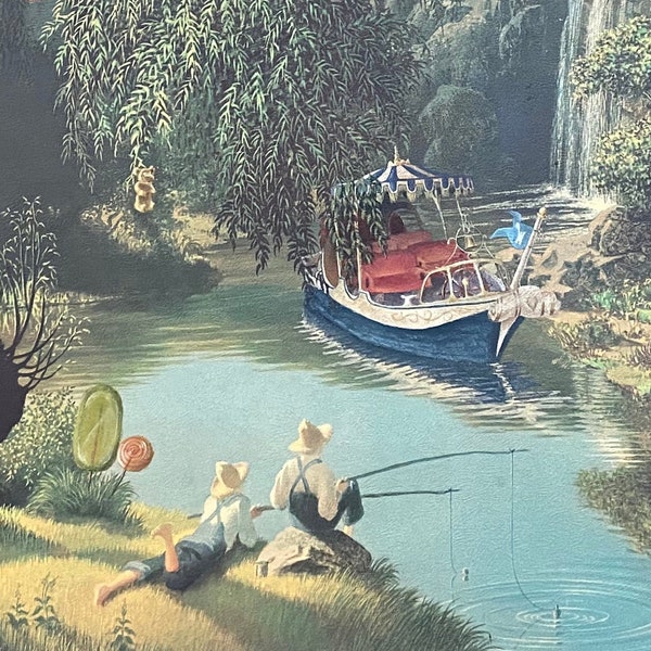 Willy Wonka Boat Parody Painting Print