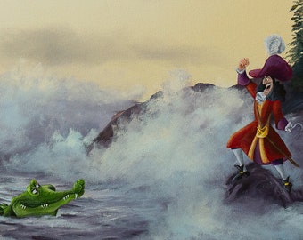 Captain Hook Parody Painting Print