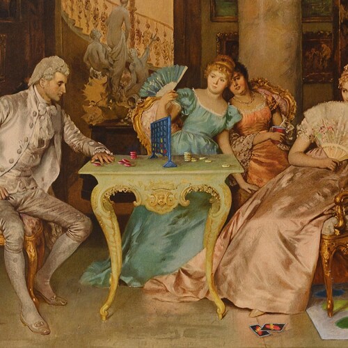 Board Game Parody Painting Print Etsy