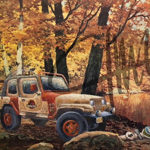 Pee Wee's Playhouse Parody Painting Print Etsy