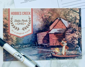 Calvin & Hobbes Parody Postcard