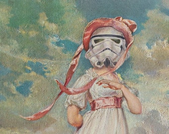 Storm Trooper Parody Painting Print