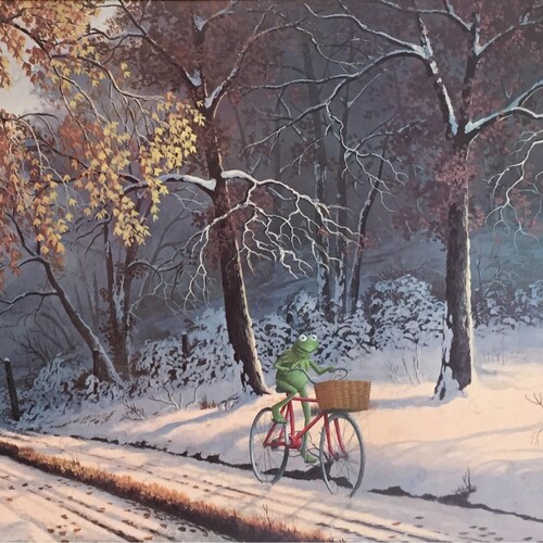 Kermit the Frog Muppets Parody Print Kermit Pop Culture Etsy