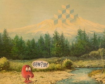 Qbert Parody Painting Print