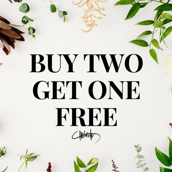 Buy Two Get One Free