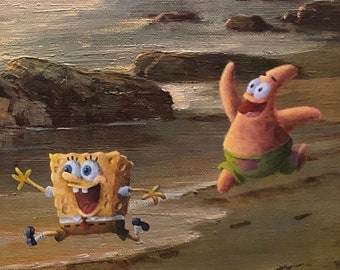 Spongebob Parody Painting Print