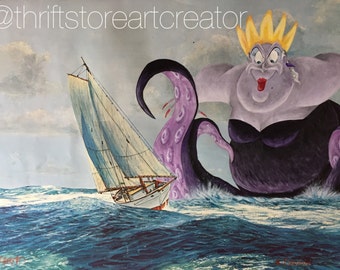 Mermaid Ursula Parody Painting Print