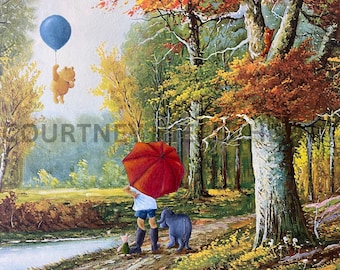 Pooh Parody Painting Print